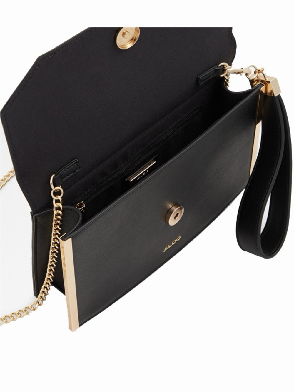Aldo Jeralla black solid sling bag